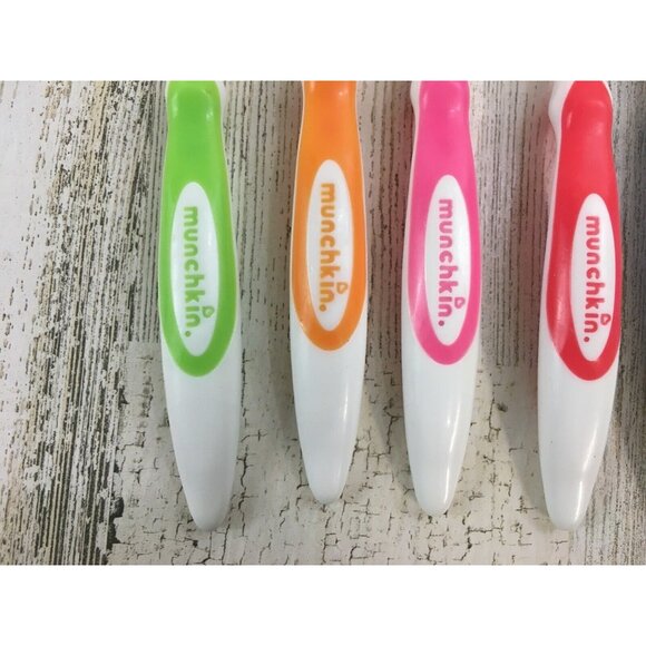 Munchkin Lot of 5 Soft Tip Baby Infant Spoons Plastic - Picture 5 of 11